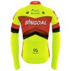Wielershirt 2024 Bingoal Wallonie-Bruxelles Lange Mouw Geel